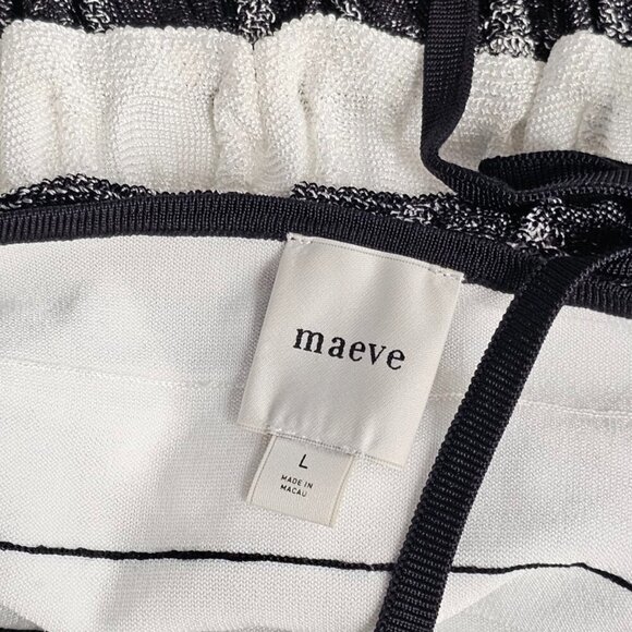 Anthropologie Maeve Halter Sweater Ruffle Layer Tank Size Large NWT Stretch Knit - Picture 7 of 10